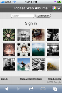 Picasa Web Albums Landing Page